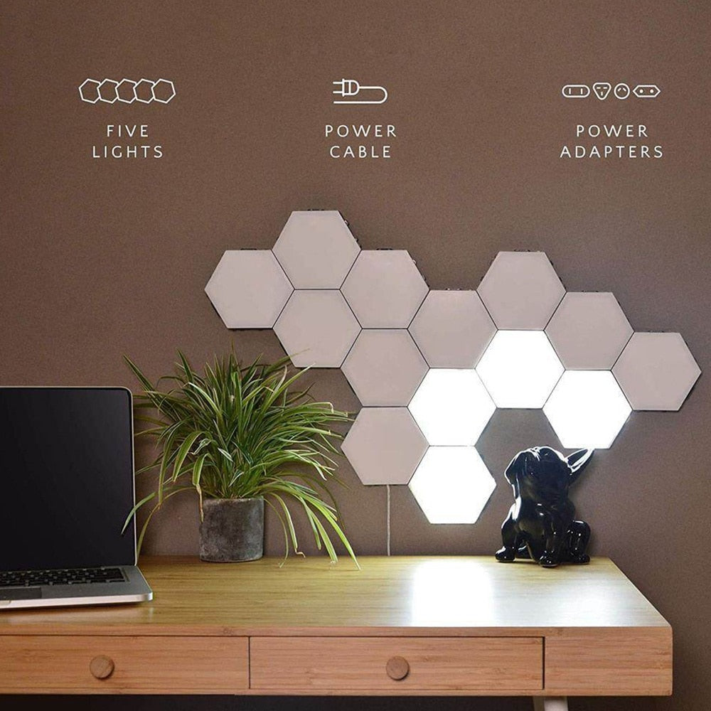Quantum Lamp Hexagonal Lamps Modular Touch Sensitive Lighting LED Decoration Wall Lamp