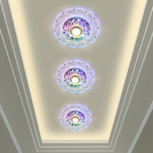 Modern LED Crystal Ceiling Light Circular Mini Ceiling Lamp