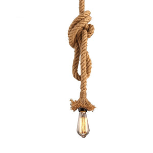Hemp Rope Pendant Lights Hanging Lamp for Decor