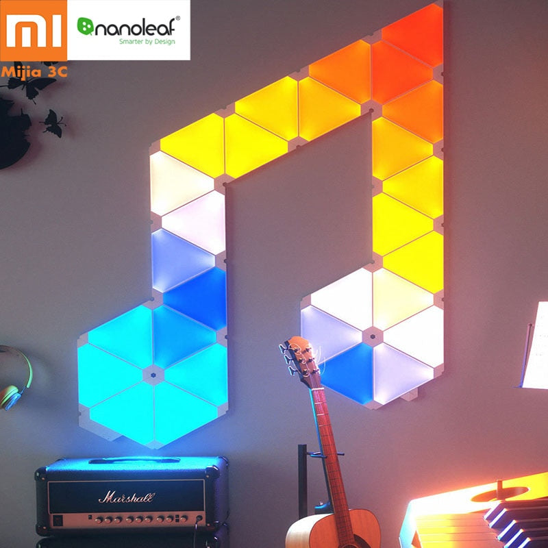 Original Xiaomi Nanoleaf Full Color Smart Odd Light Board Work with Mijia for Apple Homekit Google Home Custom Setting 4pcs/1box